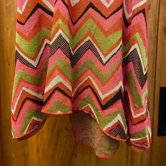 M Missoni Ladies Knit Sleeveless Dress W/Band Collar- Asymmetrical Hem Size 40 - Picture 8 of 11